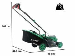 Tondeuse à Poussée à Batterie RIBIMEX PRBAT20-TON33 - Batterie De 20V 4Ah - Largeur De Coupe 34 Cm