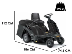 Tondeuse Rider Autoportée Alpina AT2 72A - Moteur 11.5 HP Cylindrée 352 Cc - Bac De Ramassage