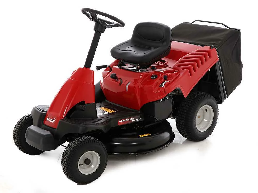 Tondeuse Rider MTD OPTIMA Minirider 76 RDE - Bac De Ramassage Et éjection Latérale – Image 8