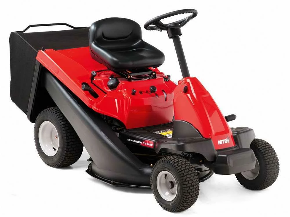 Tondeuse Rider MTD OPTIMA Minirider 76 RDE - Bac De Ramassage Et éjection Latérale