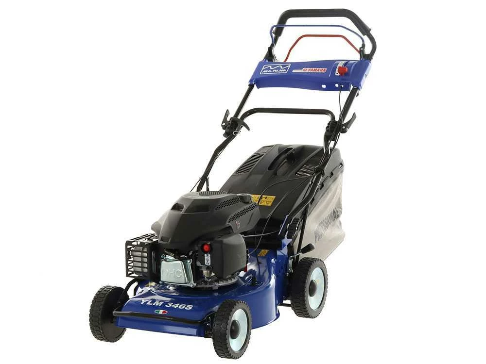 Tondeuse Thermique Autotractée Ma.ri.na Systems YLM 346 S - Châssis En Acier - Coupe 46cm - Moteur Yamaha MA190 - 4 En 1 – Image 3