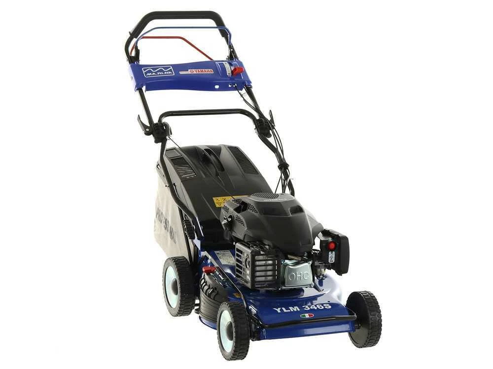 Tondeuse Thermique Autotractée Ma.ri.na Systems YLM 346 S - Châssis En Acier - Coupe 46cm - Moteur Yamaha MA190 - 4 En 1 – Image 4