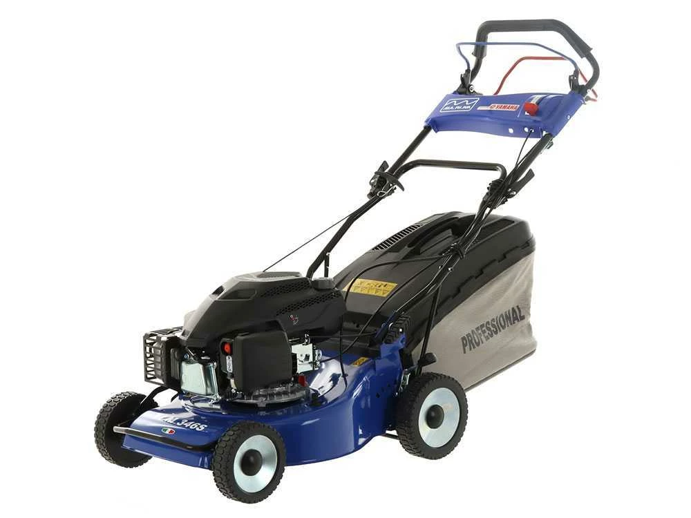Tondeuse Thermique Autotractée Ma.ri.na Systems YLM 346 S - Châssis En Acier - Coupe 46cm - Moteur Yamaha MA190 - 4 En 1 – Image 14