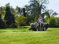 Tracteur Tondeuse Alpina AT4 84 HA - Bac De Ramassage - Boîtier Hydrostatique - Moteur STIGA ST 400