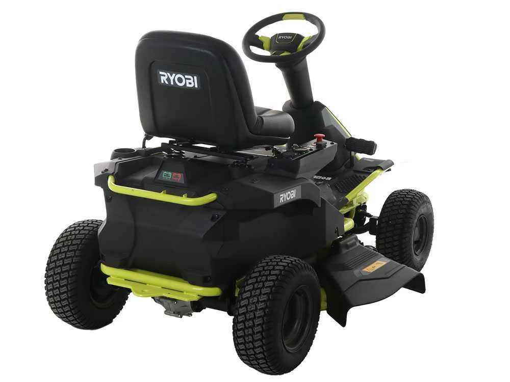 Tracteur Tondeuse à Batterie Ryobi RM480E - Coupe Mulching - Éjection Latérale - 4 X 12V Au Plomb Liquide – Image 13