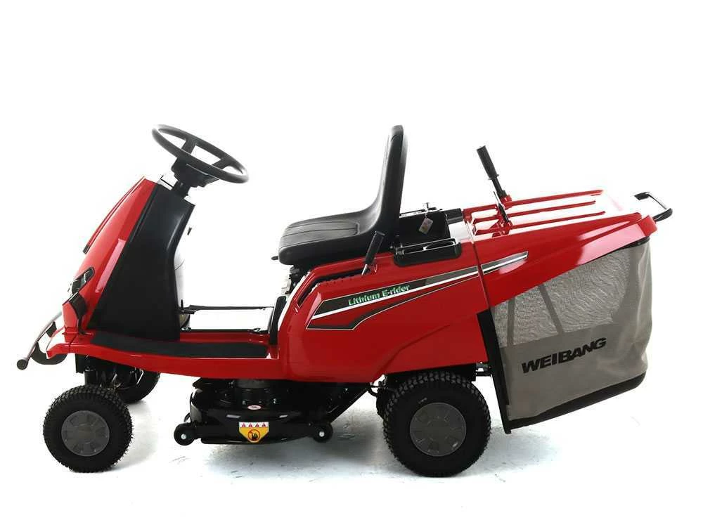 Tracteur Tondeuse à Batterie Weibang WB81EC-B E-rider - Moteur électrique à Batterie 72V/31AH - Coupe De 81cm - 2 En 1 – Image 18
