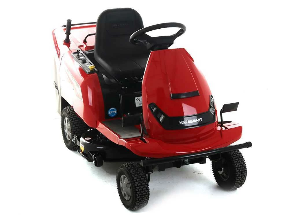 Tracteur Tondeuse à Batterie Weibang WB81EC-B E-rider - Moteur électrique à Batterie 72V/31AH - Coupe De 81cm - 2 En 1 – Image 10