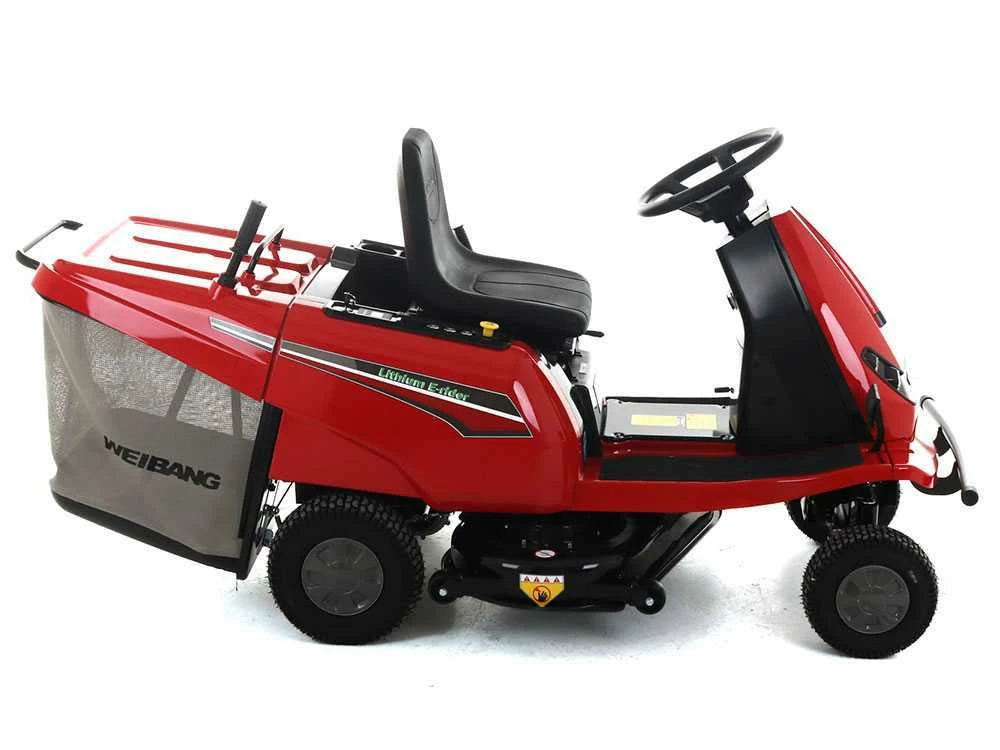 Tracteur Tondeuse à Batterie Weibang WB81EC-B E-rider - Moteur électrique à Batterie 72V/31AH - Coupe De 81cm - 2 En 1 – Image 14