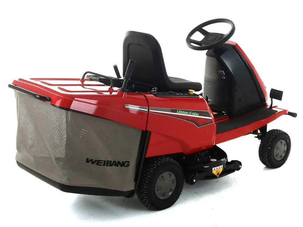 Tracteur Tondeuse à Batterie Weibang WB81EC-B E-rider - Moteur électrique à Batterie 72V/31AH - Coupe De 81cm - 2 En 1 – Image 16