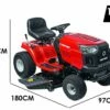 MTD Tracteur Tondeuse Bronco 107T-S Troy Bilt - Transmission Continue CVT - éjection Latérale
